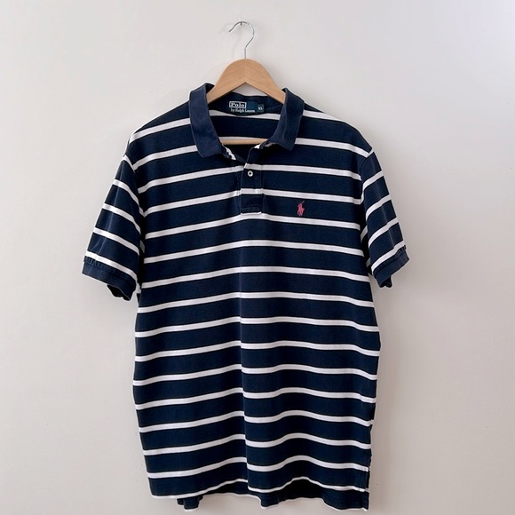 Polo by Ralph Lauren Men’s Shirt XL Blue Stripes Casual - Picture 8 of 8